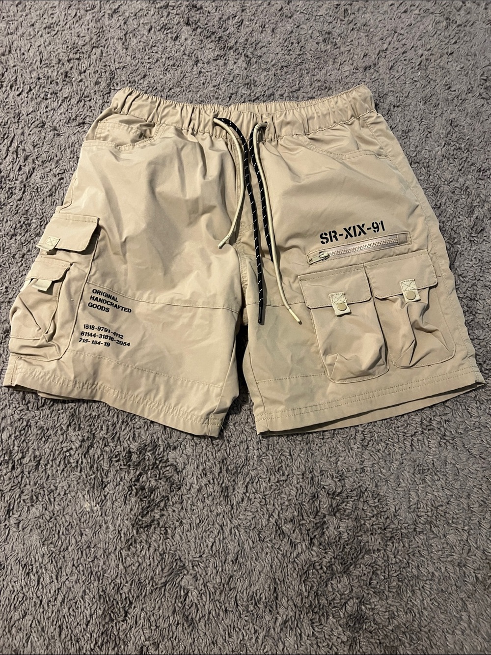 Men's Tactical Cargo Shorts in Khaki with Utility Pockets